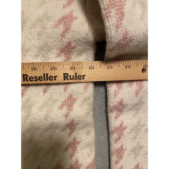 525 America Sweaters Women's L Pink Stretch Heavy Sparkles Crew Neck Long Sleeve - Picture 11 of 14